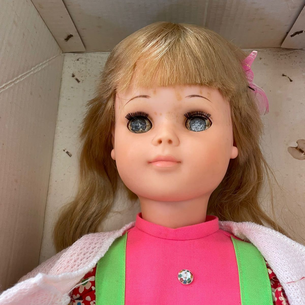 ジャンク シバ 昭和レトロ 当時物 歩行人形 ジュンちゃん 78cm ジャンク シバ 昭和レトロ 当時物 歩行人形 ジュンちゃん 78cm