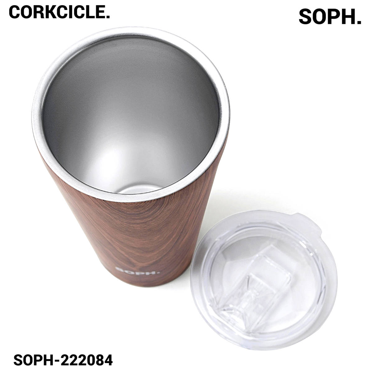 新品【SOPH. CORKCICLE TUMBLER 16OZ SOPH-222084 ソフ. コークシクル タンブラードリンクウェア ウォルナット柄 SOPHNET. ソフネット】_画像4