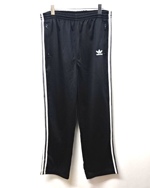 M【adidas ジャージパンツ Black RN#88387 CA#00411 11179 アディダス ジャージパンツ ブラック/グレーライン】_画像4