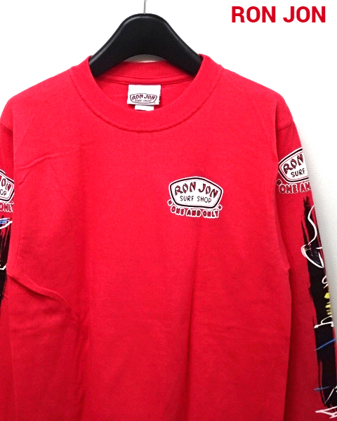 S 未使用【RON JON L/S Tee 90s USA Red ロンジョン サーフ ロンTシャツ レッド レア オールド デッドストック ヴィンテージ ビンテージ】_画像4