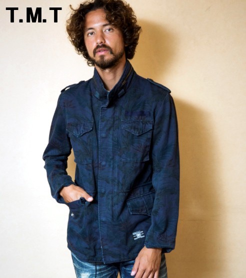 M Y39,960[T.M.T BOTANICAL OVERDYE M-65 TJKS1803 NAVY TMTbotanikaru over large M-65 jacket ]