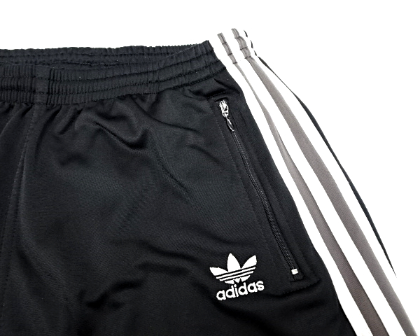 M【adidas ジャージパンツ Black RN#88387 CA#00411 11179 アディダス ジャージパンツ ブラック/グレーライン】_画像7