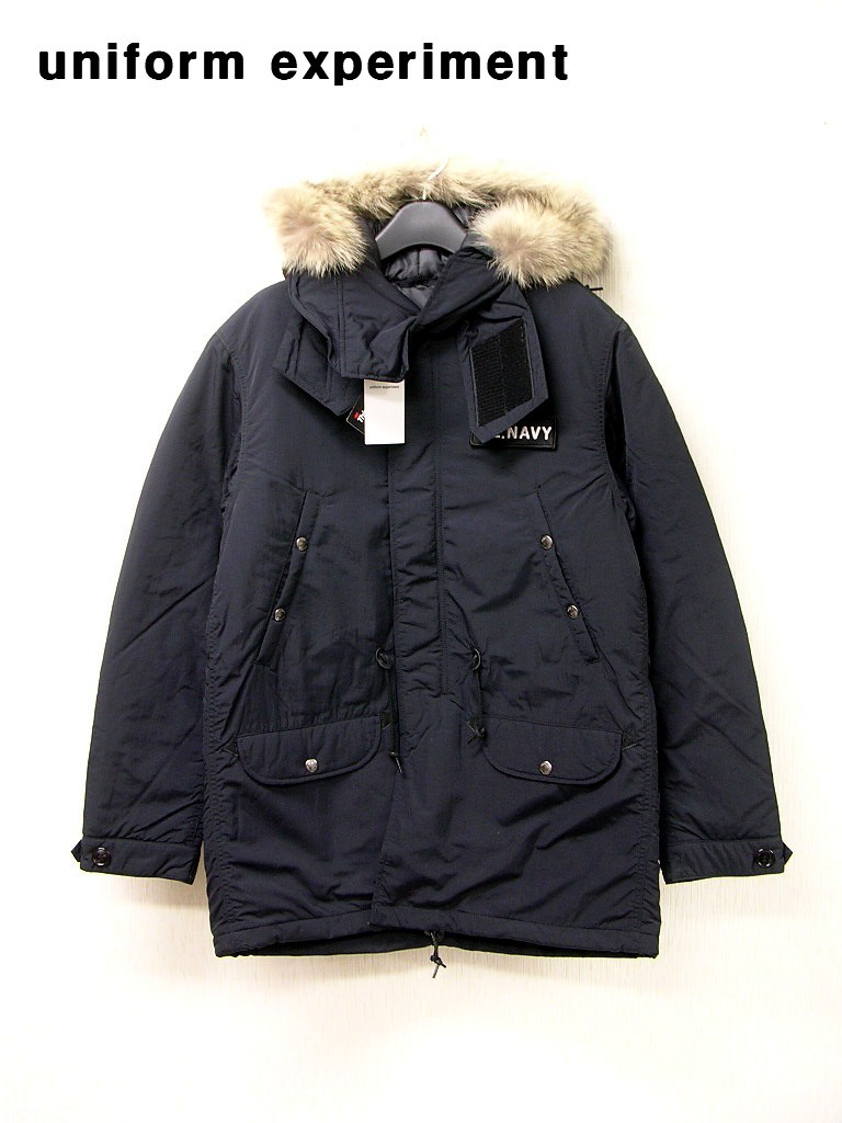 2 ￥92,880 新品【uniform experiment PADDED MILITARY FUR COAT UE-167057 ユニフォームエクスペリメント ミリタリーファーコート】