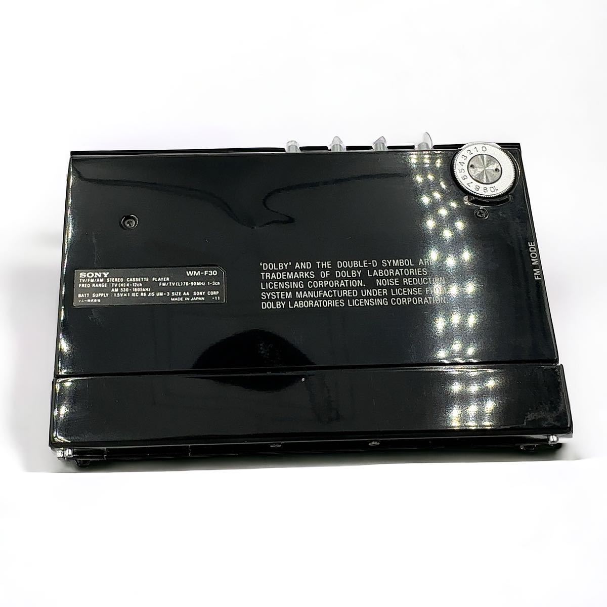 SONY ソニー WM-F30 Cassette WALKMAN カセットウォークマン ポータブルカセットプレイヤー 通電確認済み 現状品_画像3