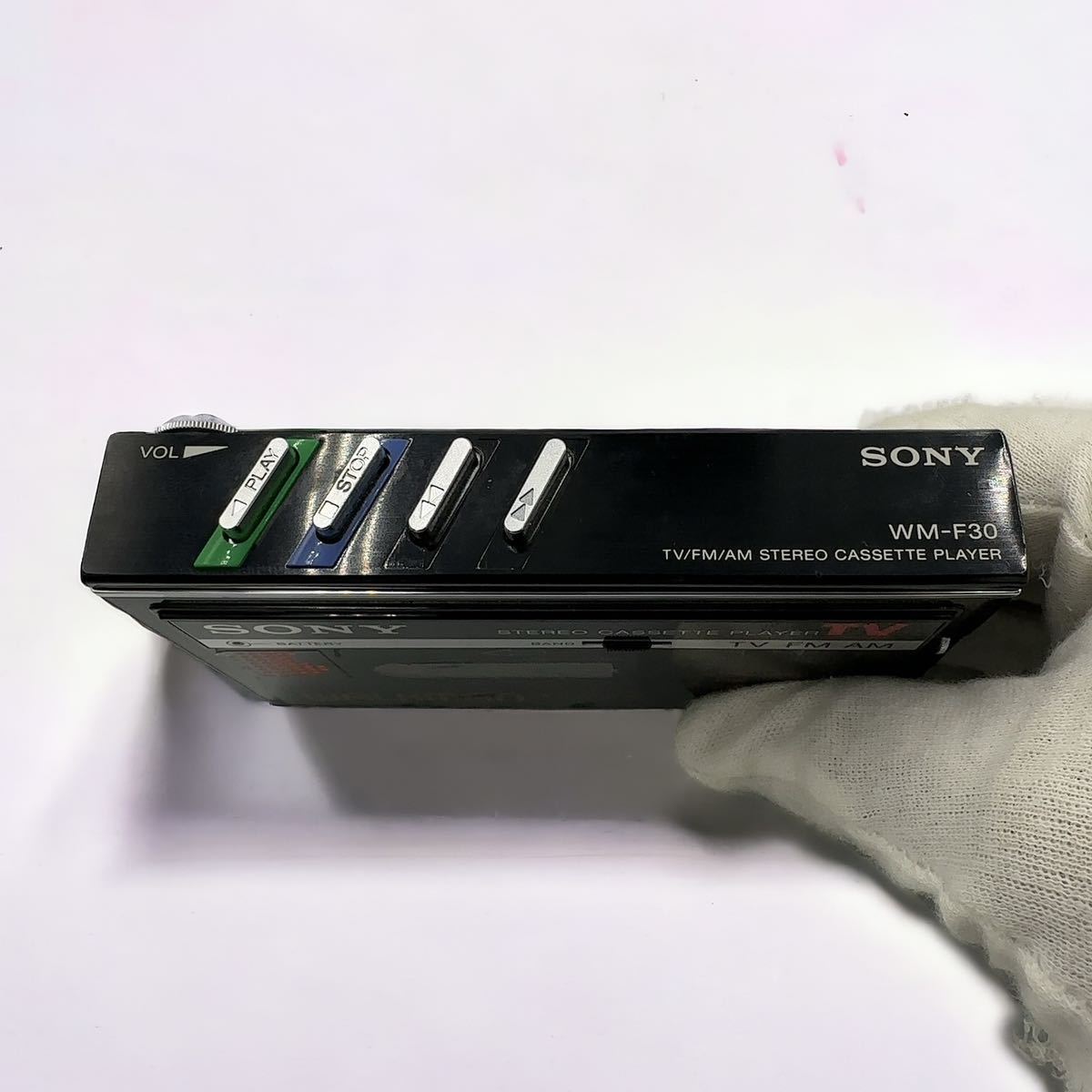 SONY ソニー WM-F30 Cassette WALKMAN カセットウォークマン ポータブルカセットプレイヤー 通電確認済み 現状品_画像6