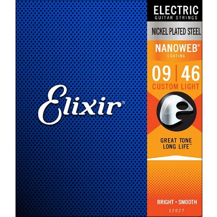 Elixir Nanoweb #12027 Custom Light 009-046 エリクサー コーティング弦 エレキギター弦_画像1