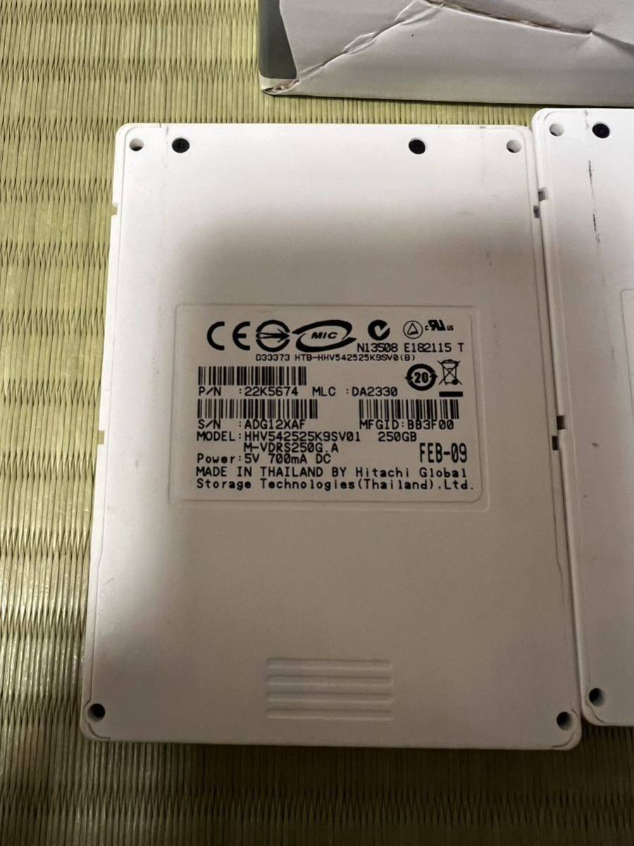 HDD iVDR−S アイブイ IV ハードディスク　320GBと250GBの2本セット　中古品　maxell 動作品_画像4