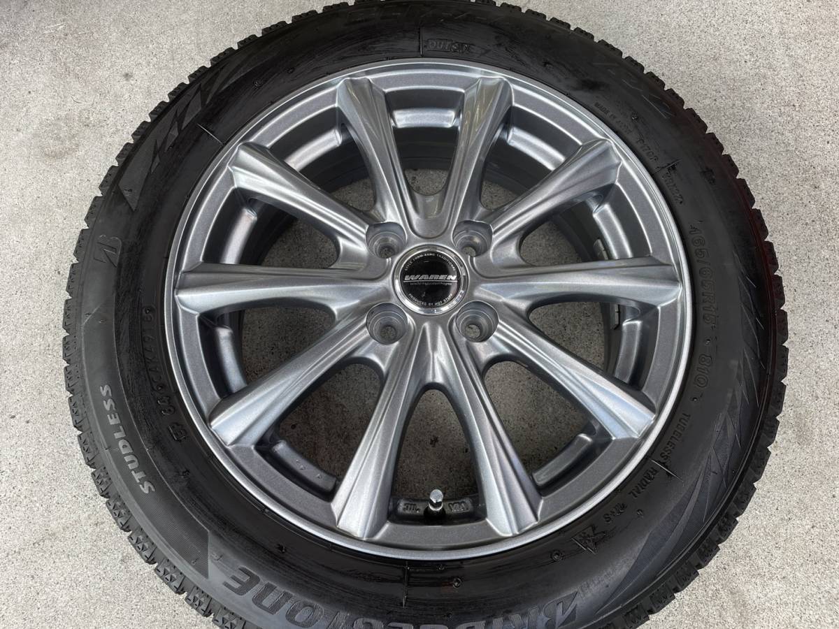 165/65R15　WARREN　ブリザック　15インチスタッドレスセット　タフト　ソリオ　バンディット　_画像2