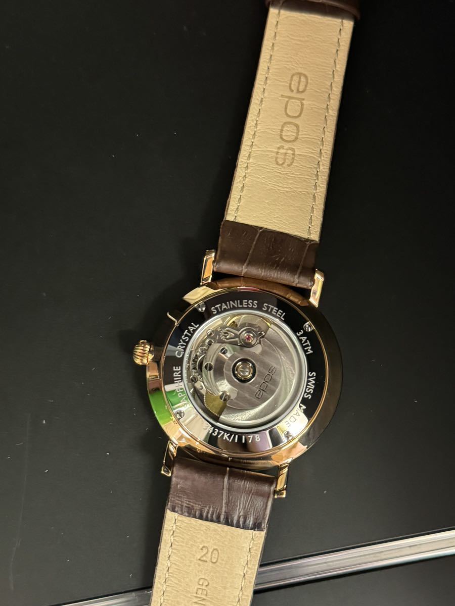 新品　エポス　オリジナーレ　レトロ　RG　ブルー　腕時計　３４３７ＲＧＢＬ　腕時計 epos_画像4