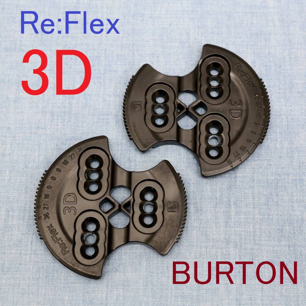 【3D ディスク】Re:Flex BURTON バートン 3穴 ビンディング バインディング GENESIS CUSTOM LEXA MALAVITA MISSION ESCAPADE CARTEL等に_画像1