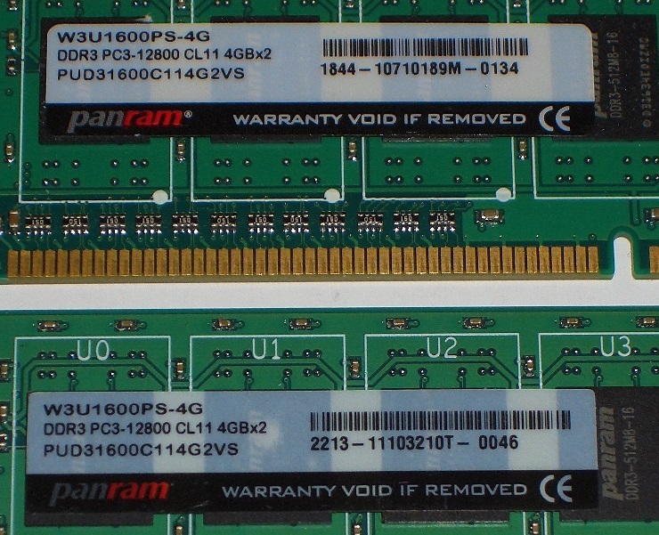 ◆CFD販売 PC3-12800 (DDR3-1600) 8GB（4GB×2枚）完動品 即決！★送料120円！_画像2