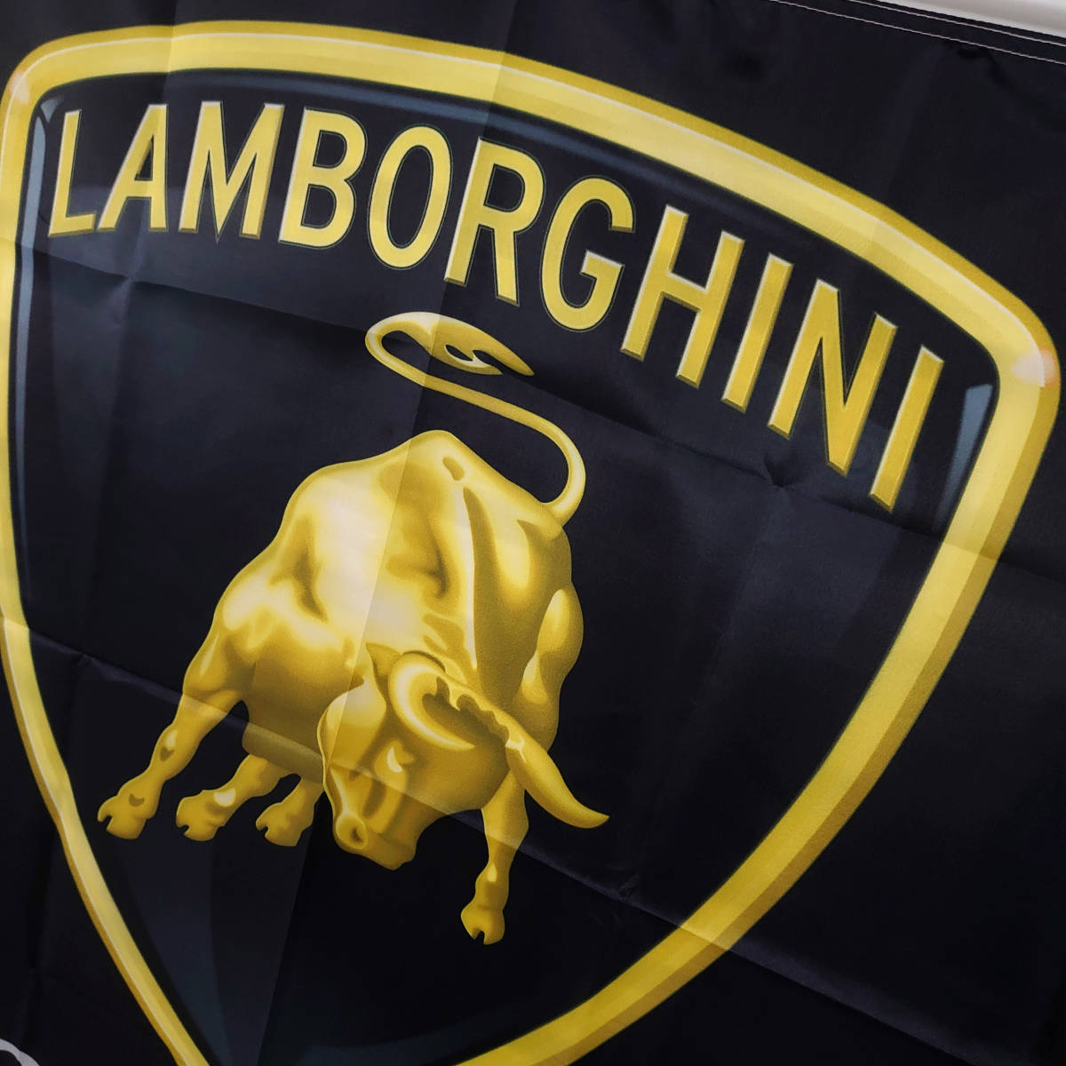 ランボルギーニ フラッグ P27 ガレージ装飾 ウォールステッカー 旗 ロゴ リビング雑貨 ムルシエラゴ カウンタック Lamborghini インテリア_画像8