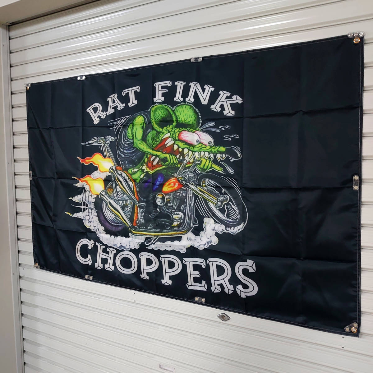 ■ラットフィンク フラッグ P17 アメリカン雑貨 世田谷ベース 看板 旗 バナー ポスター ガレージ装飾 グッズ RAT FINK バイク アイテムの画像2