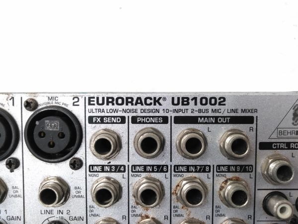 ◆ BEHRINGER ベリンガー EURORACK UB1002 ミキサー 0126A6 @60 ◆_画像6