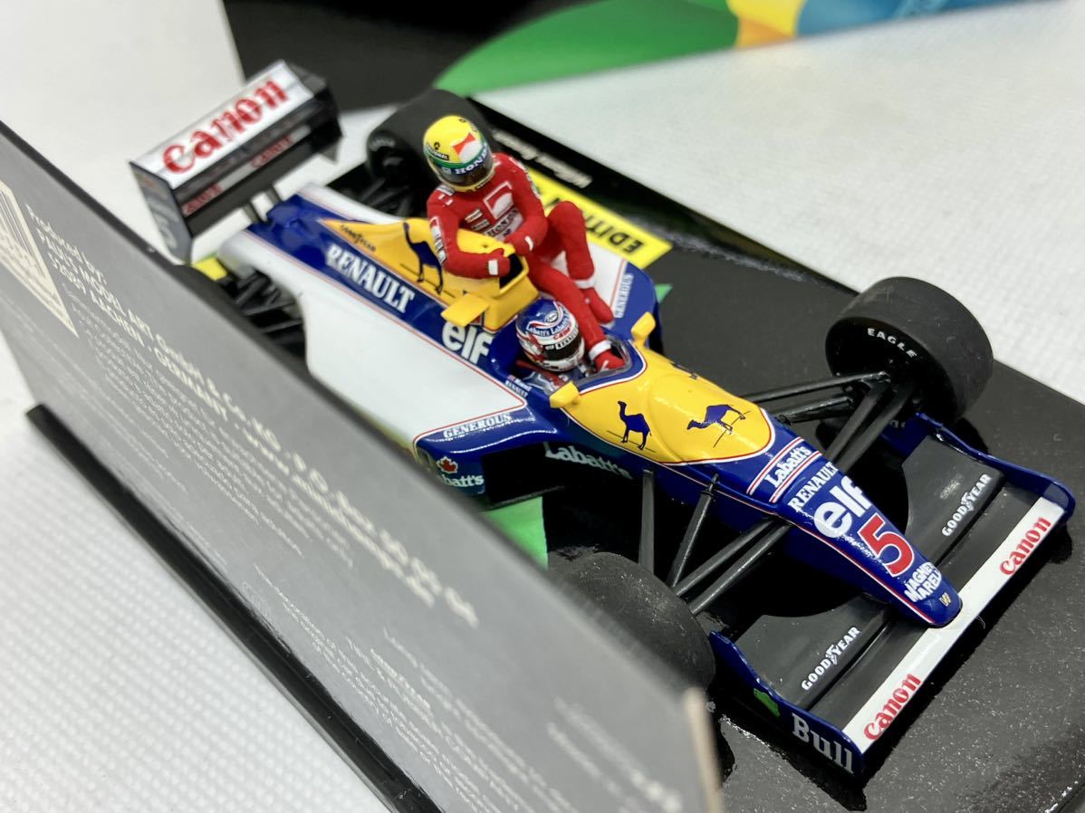 ◆1/43◆キャメル ウィリアムズ ルノー FW14 #5◆N.マンセル◆セナタクシー◆ライドオンセナ◆タバコカスタム◆1991 イギリスGP◆PMA◆_画像3