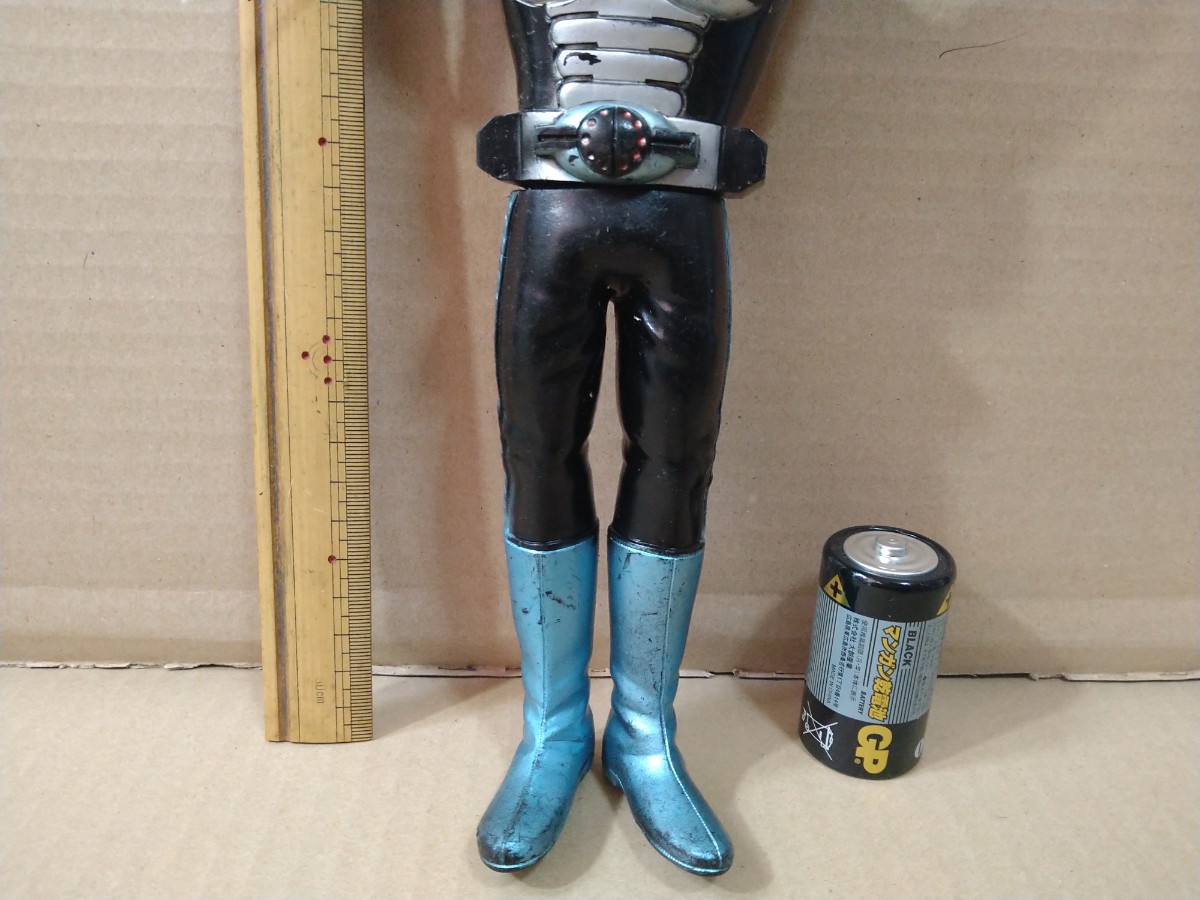 80年代放送当時物・仮面ライダー・スーパー1　ソフビ　ポピー製　28cm 中古並品　石ノ森章太郎　ブルマーク　マスダヤ　ヨネザワ　タカラ_画像3