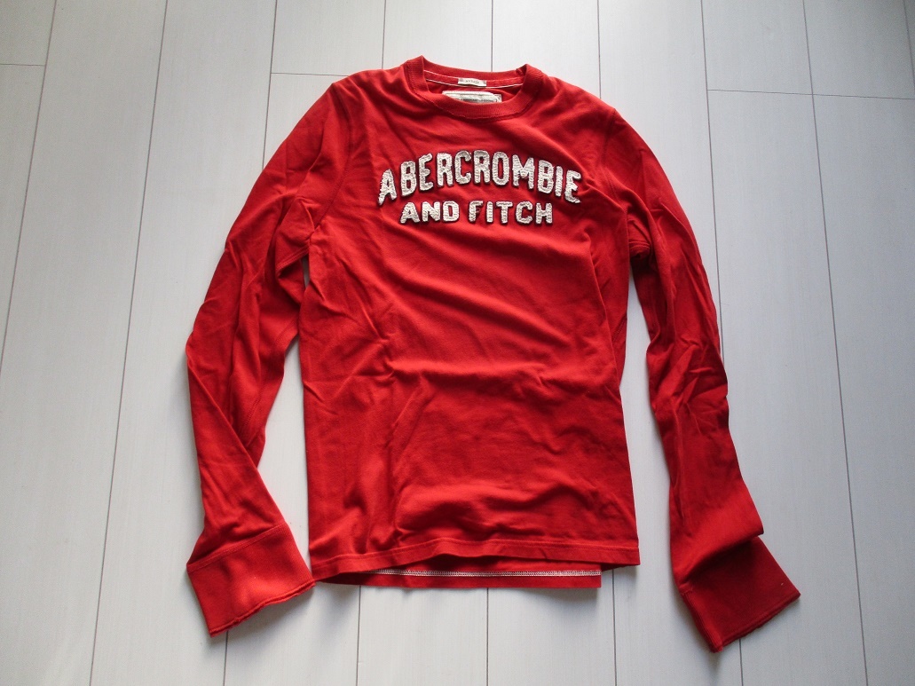 Abercrombie & Fitch アバクロ パーカー 美品　赤_画像1