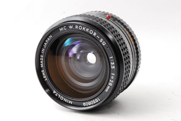 ★極上品★ ミノルタ MINOLTA MC W.ROKKOR-SG 28mm F3.5 NEW MF オールドレンズ #F31055-070_画像1