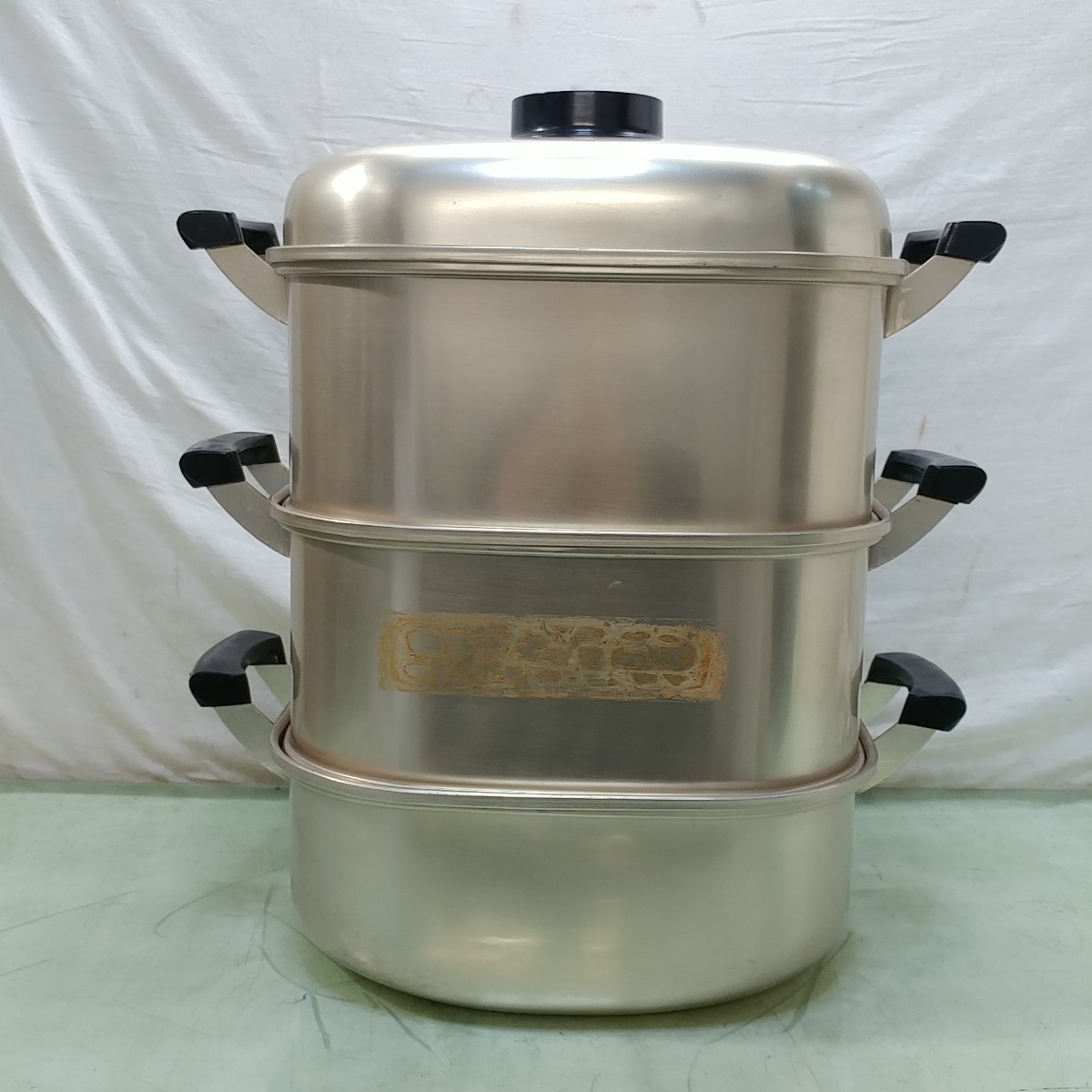 RIKEN/理研 角型 蒸し器 26cm 蒸し鍋 セイロ 両手鍋 調理器具_画像4
