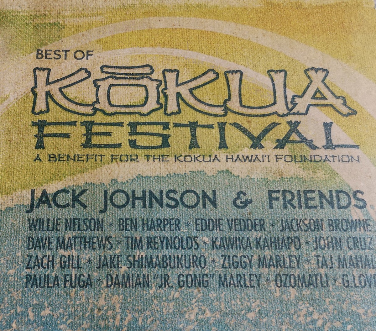 【BEST OF KOKUA FESTIVAL】 JACK JOHNSON/BEN HARPER/EDDIE VEDDER(PEARL JAM/パール・ジャム)/OZOMATLI/ZACH GILL/輸入盤CD_画像1
