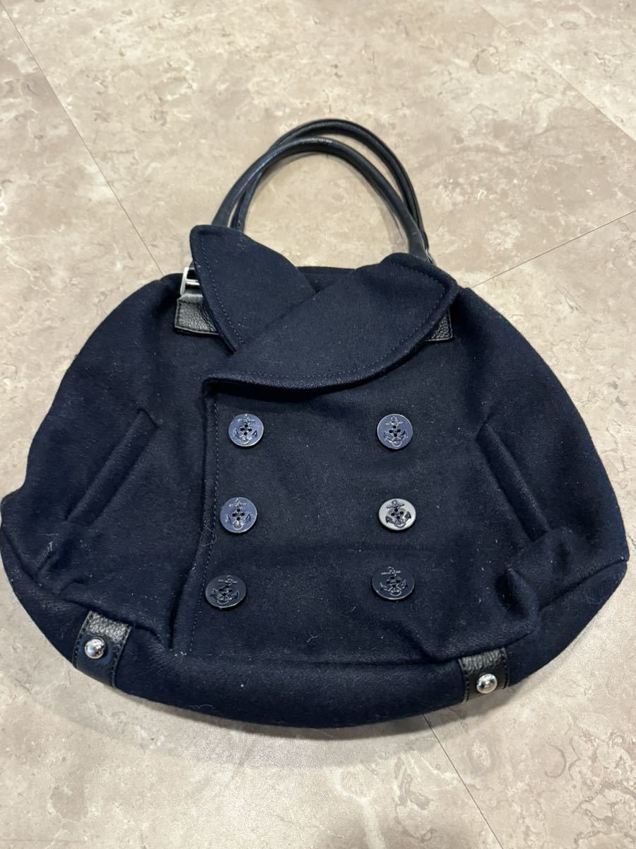 mutam-ta tote bag pea coat navy 8 back 