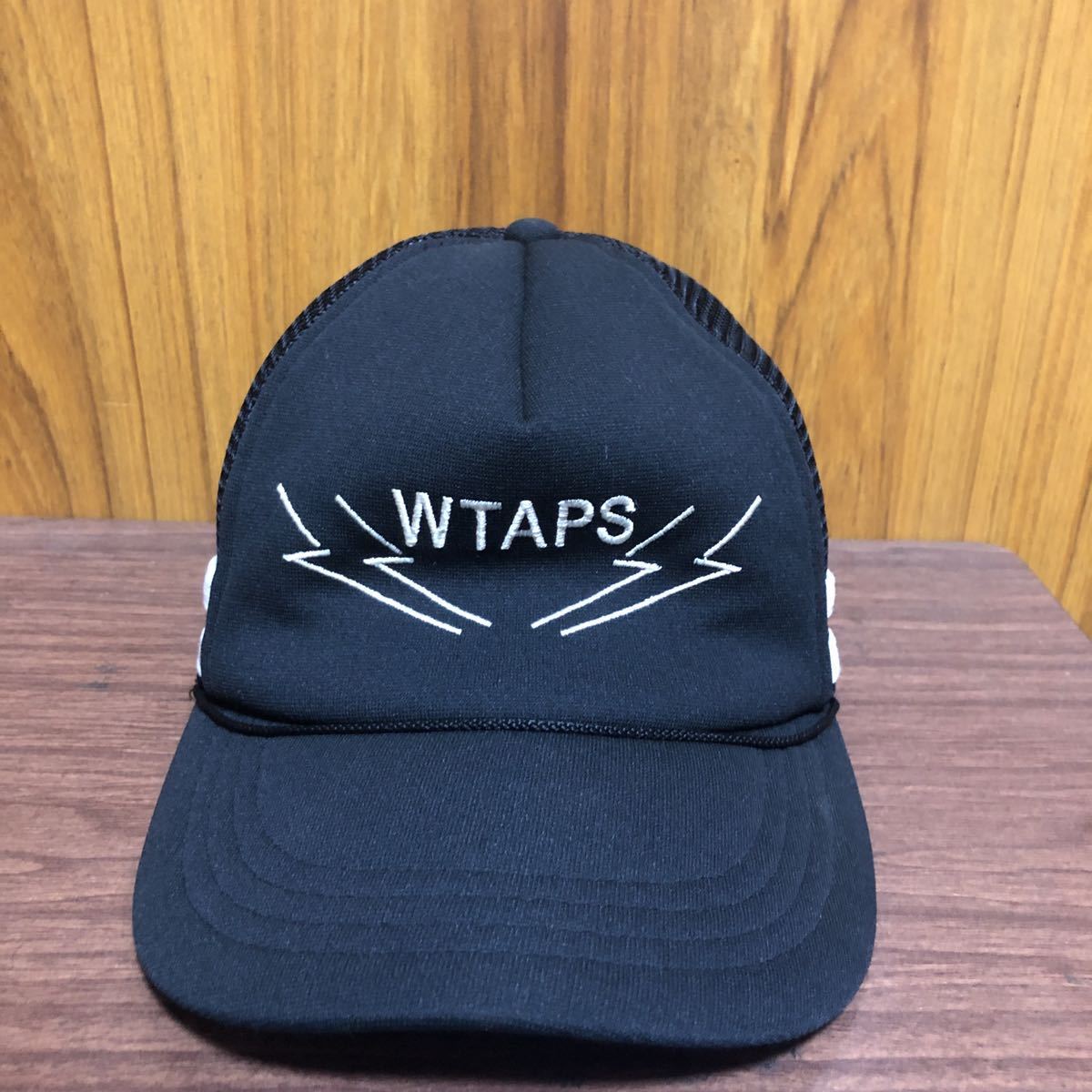 wtaps メッシュ キャップ 帽子 ブラック ダブルタップス_画像1