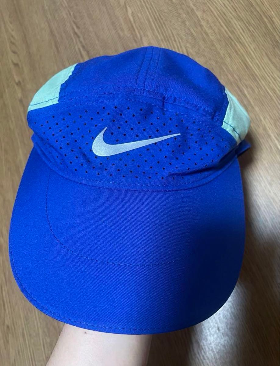 ナイキ NIKE エアロビル テルウィンド エリートキャップ 新品未使用 ブルー キャップ NIKE 帽子 ランニングキャップ