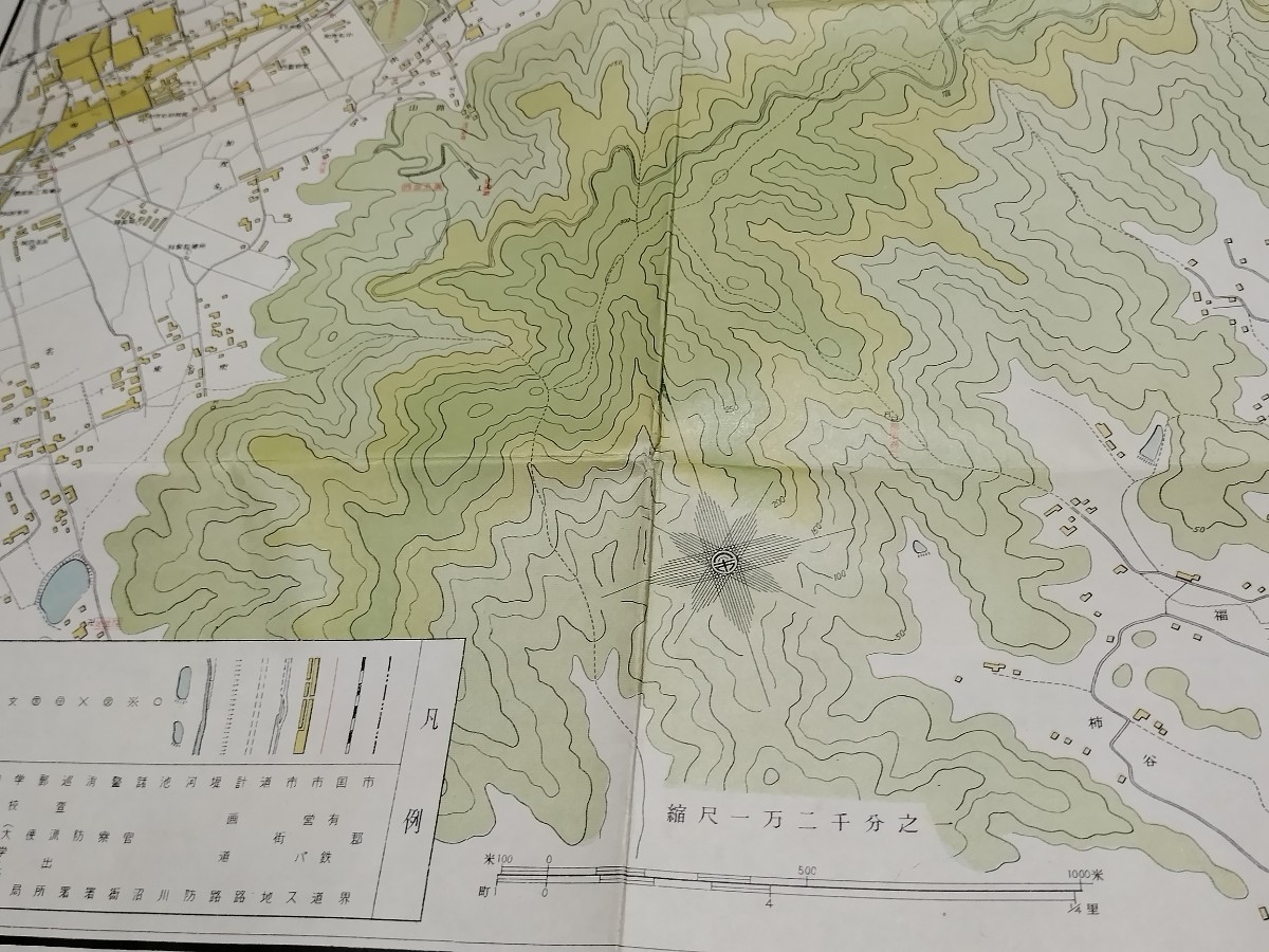 徳島市地図　徳島県　古地図　 地形図　両面　資料　53 ×76 cm　　昭和39年発行　印刷　　B2401_画像5