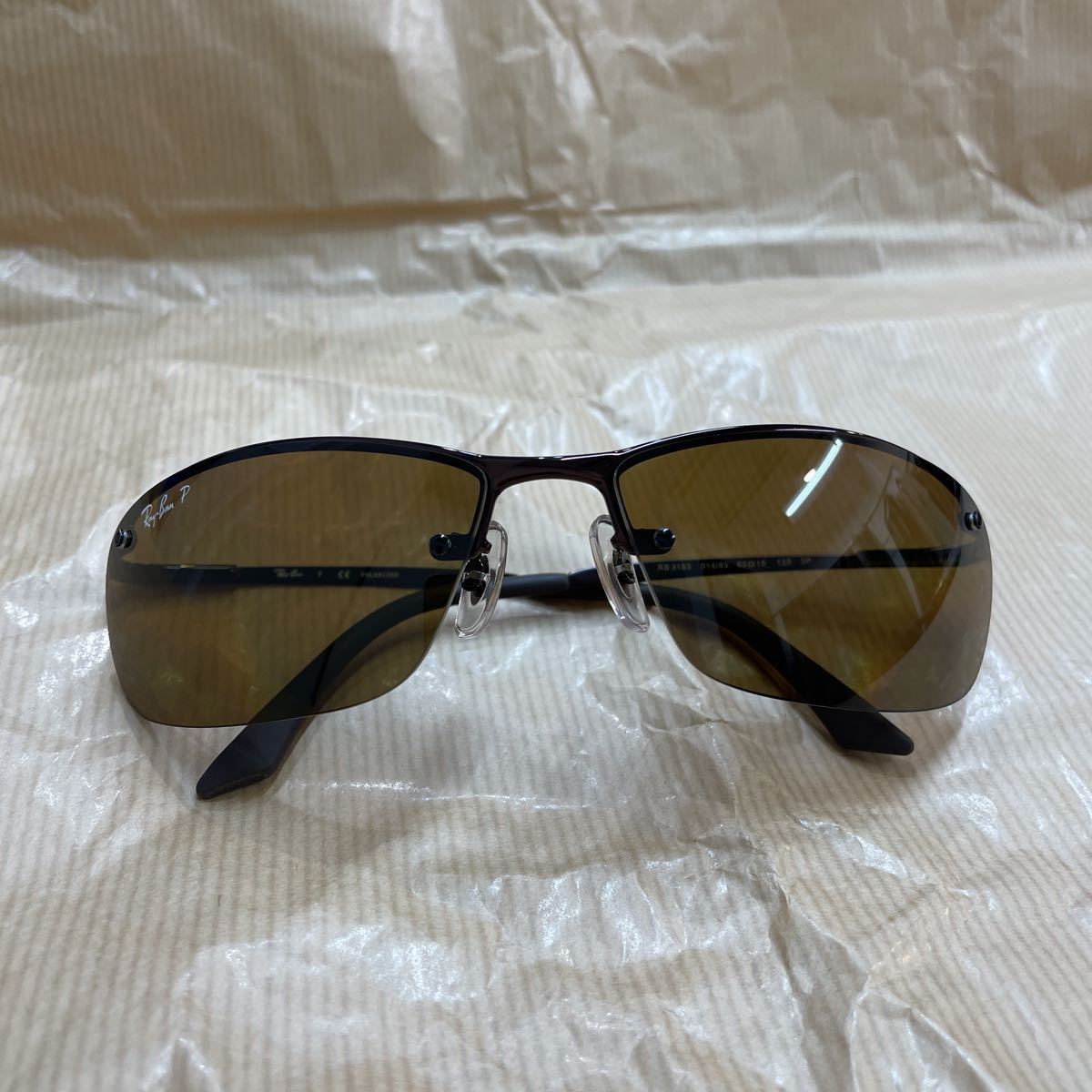 美品　RayBanレイバン 偏光サングラス RB3183 014/83 63サイズ 釣り　スポーツ　運転　メガネ　メンズ Ray-Ban レイバンサングラス_画像1