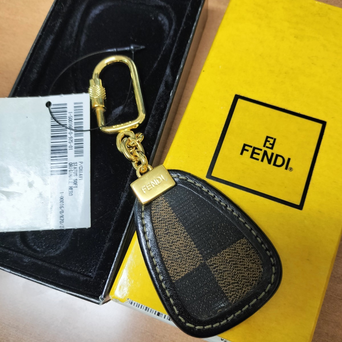  box attaching beautiful goods * Fendi /FENDI* key holder / key ring * men's / small articles / accessory / key case /Keychains*pKC