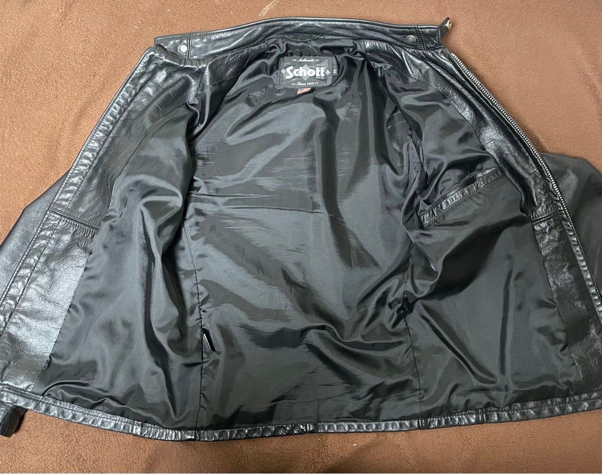 Schott 654 ショット カウハイド シングルライダース カフェ Schott 654 ショット カウハイド シングルライダース カフェ