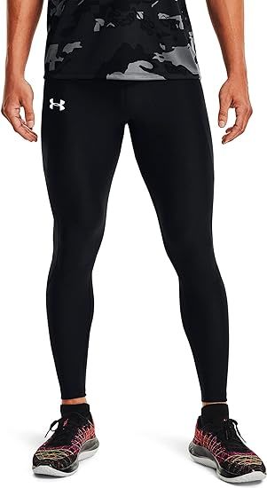 [KCM]Z-3under-82-XL* exhibition goods *[ Under Armor ] men's running Speed -stroke ride long tights 1348498 black size XL