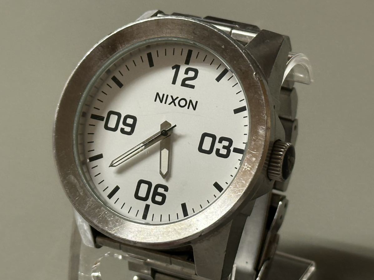 1円〜☆メンズ腕時計 NIXON ニクソン THE CORPORAL コーポラル クォーツ 動作品_画像1