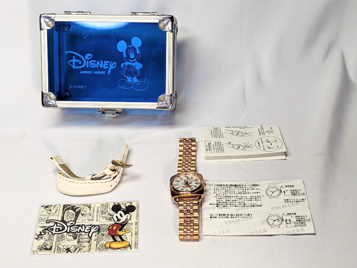 ディズニー ファンタジア66周年記念　逆回転腕時計 ピンクゴールド　ミッキーマウス　ミッキー　disney mickey mouse _画像1