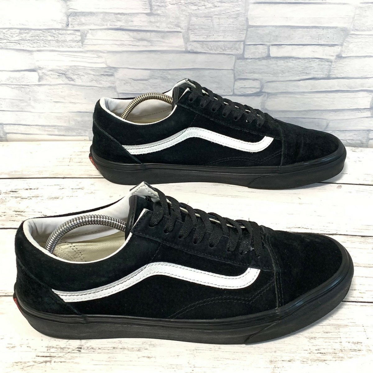 R5376bE VANS バンズ スニーカー ブラック 27cm メンズ オールドスクール ローカット スエード シューズ スケボー スケーター 靴 ヴァンズ_画像3