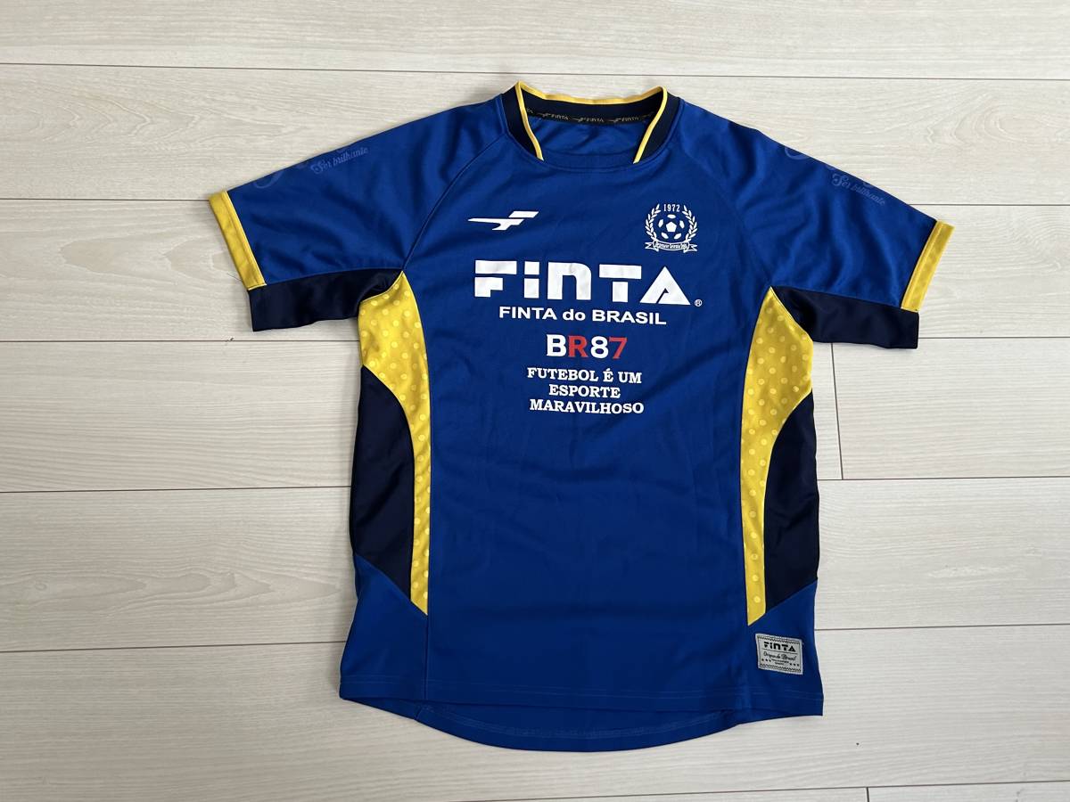 ★FINTA フィンタ Tシャツ スポーツウェア サッカー ブラジル Mサイズ 速乾/ドライ★_画像1