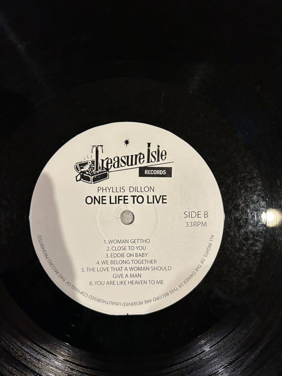 PHYLIS DILLON レコード ONE LIFE TO LIVE LP フィリス・ディロン ロックステディ 藤原ヒロシ HF レゲエ ダブ_画像9