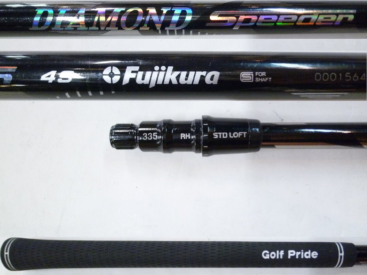 中古TaylorMadeテーラーメイド ドライバー用 スリーブ付 シャフト単品DIAMONDダイヤモンドSpeeder 4【S】45.5インチ*MP@1*N*223_画像1