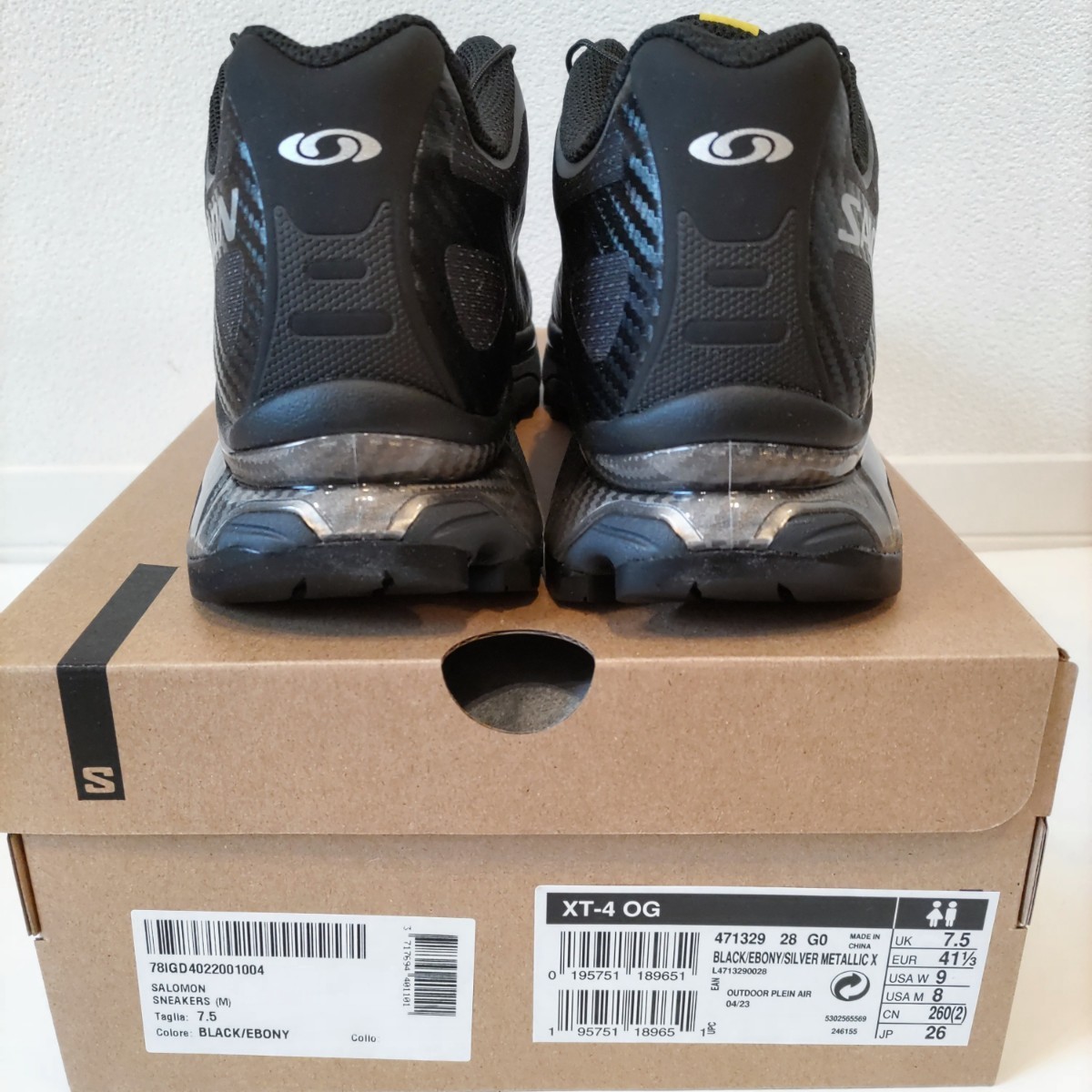 26 0㎝ 新品 SALOMON XT-4 OG ブラック 人気 定番 サロモン XT-6 26 0㎝ 新品 SALOMON XT-4 OG ブラック 人気 定番 サロモン XT-6