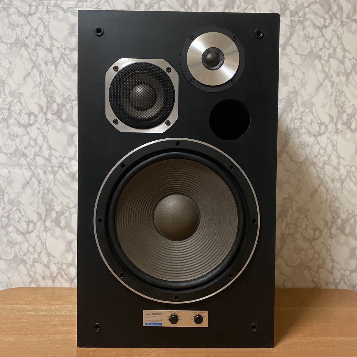 PIONEER S-180 S-180A S-180III S-180D 用 NEW クロス エッジ ブラック 2枚 実機装着確認済み！_画像2