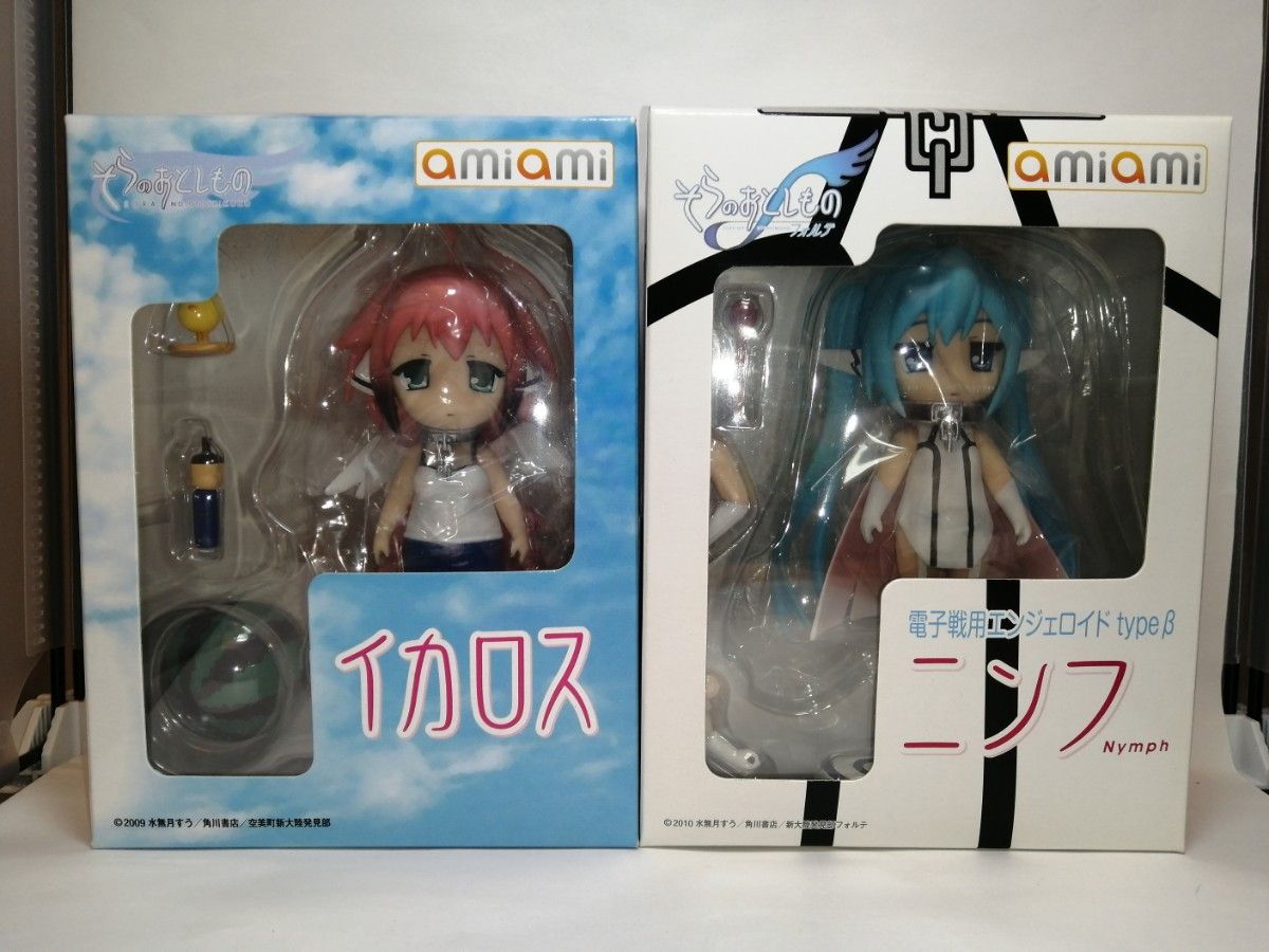 そらのおとしもの ｆ イカロス ニンフ ＰＶＣ製彩色済み完成品 フィギュア ａｍｉａｍｉ