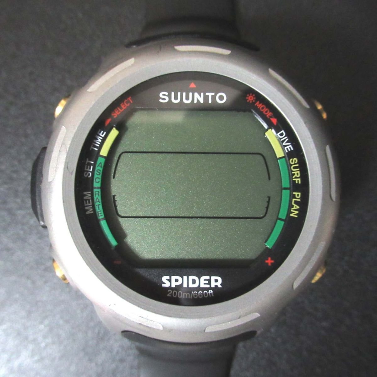 ジャンク品 SUUNTO スント SPIDER スパイダー ダイビングコンピュータ クォーツ デジタル メンズウォッチ 腕時計_画像1