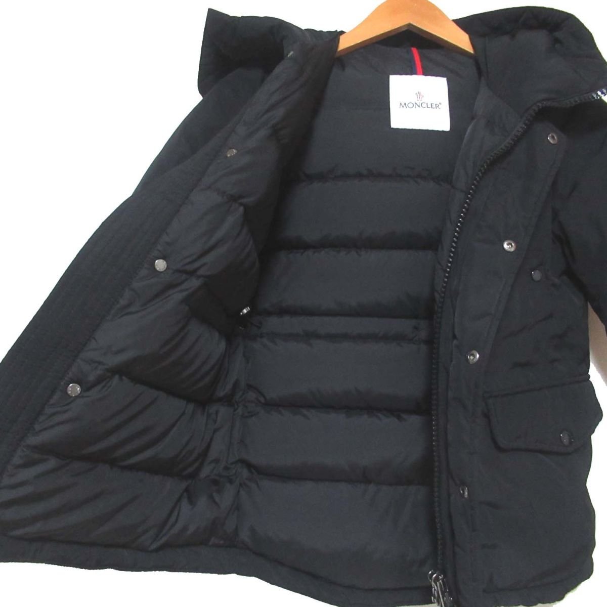 beautiful goods 19AW MONCLER Moncler Kids SALAGOU back print f-ti- down jacket 8anni 130cm child clothes black 