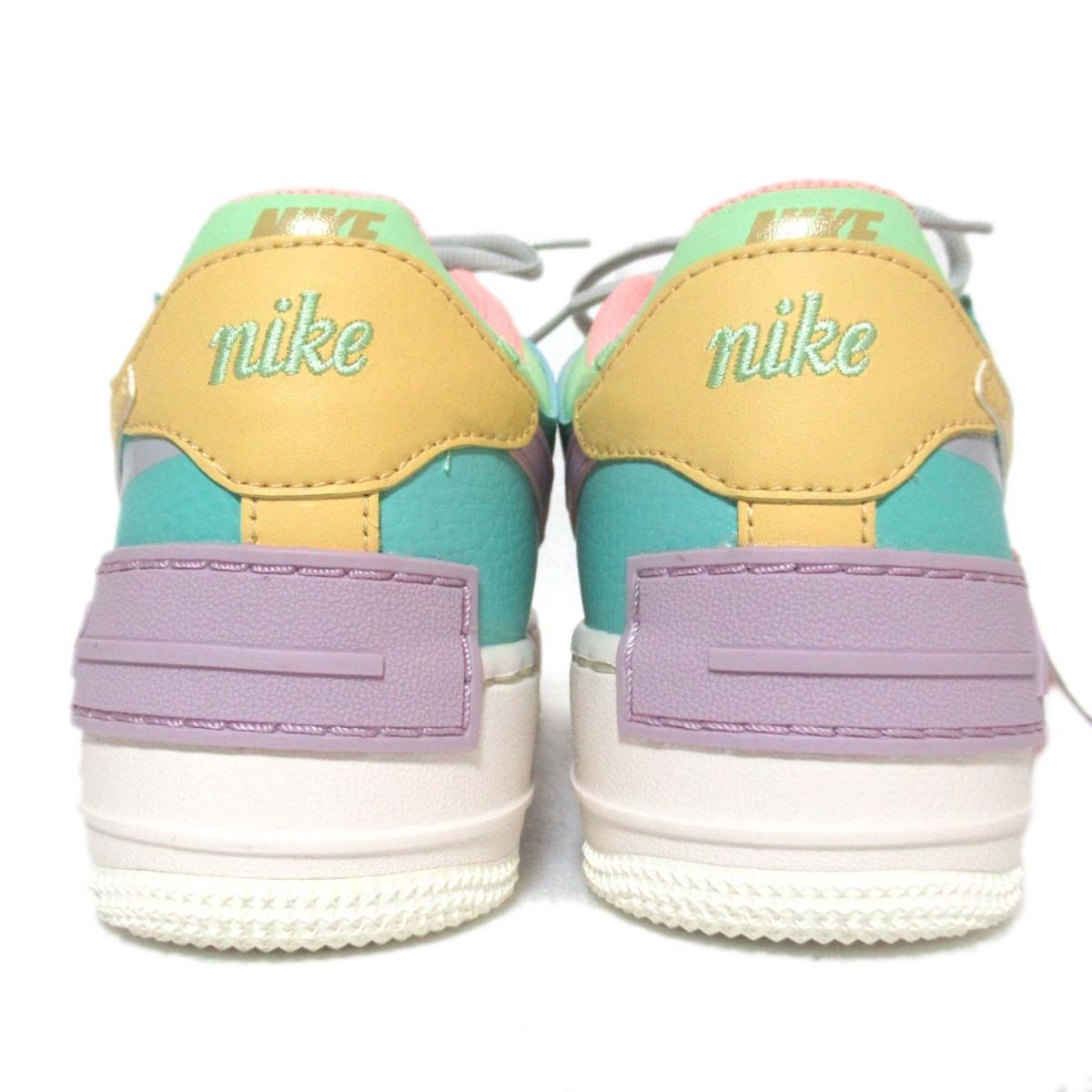 未使用 19AW NIKE ナイキ WMNS AIR FORCE 1 SHADOW エアフォースワン シャドウ スニーカー CI0919-101 23.5cm パステルカラー_画像3