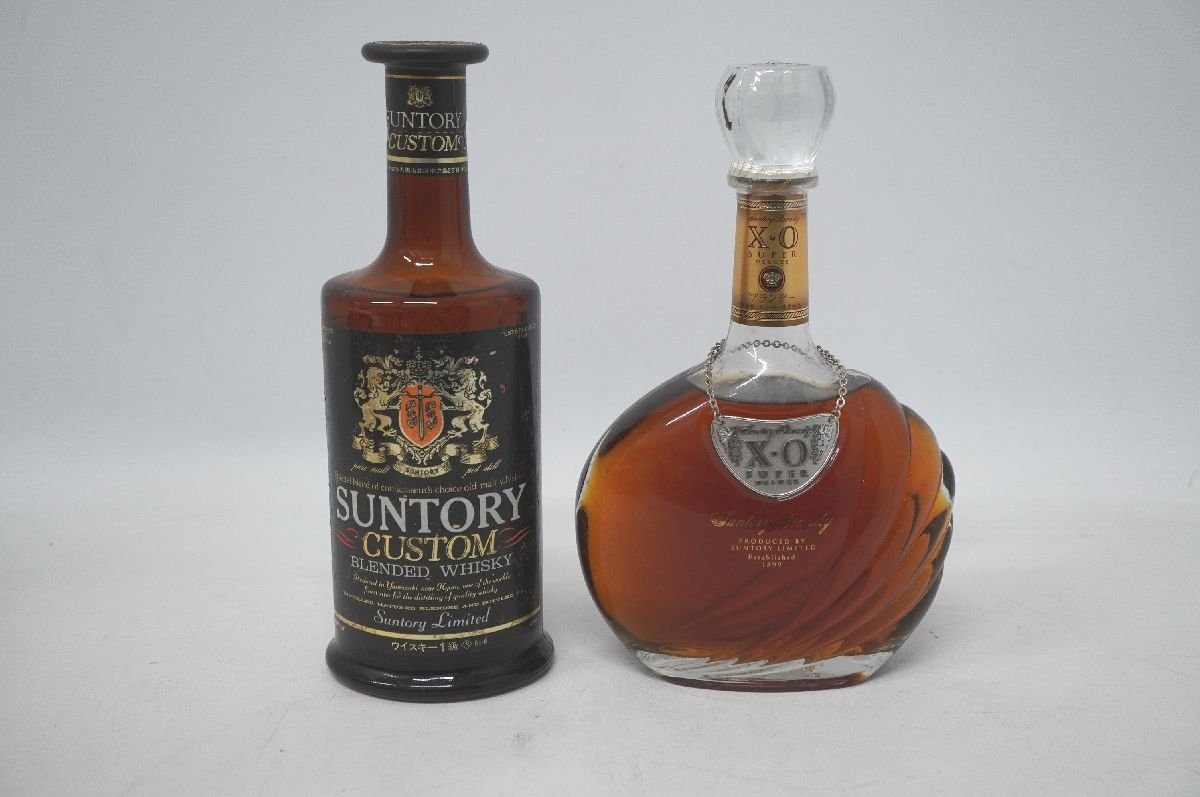 S1-4 未開栓 SUNTORY サントリー まとめ CUSTOM BLENDED カスタム ブレンデッド 720ml XO デラックス DX deluxe super 古酒_画像1