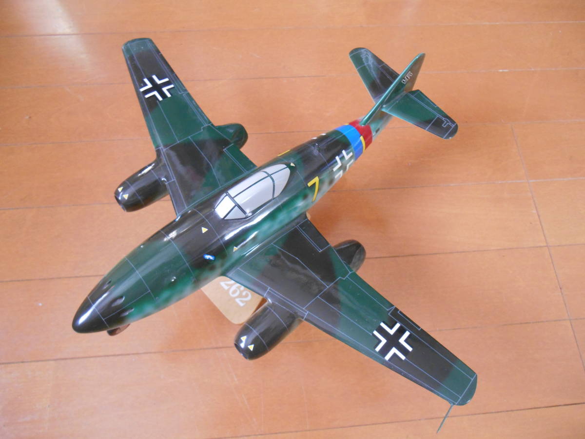 スケール不明　メッサーシュミット　Me-262 ソリッドモデル　全長約33cm_画像1