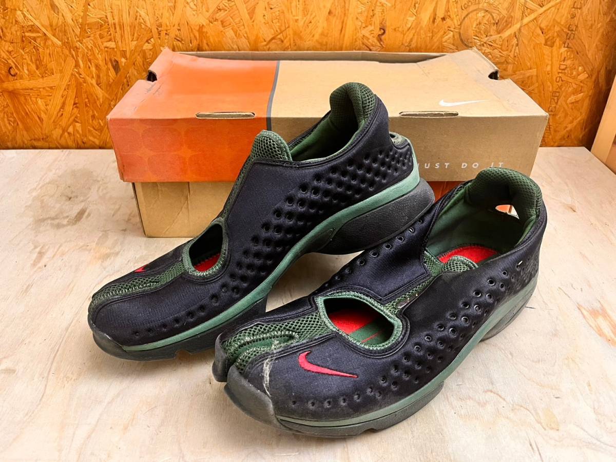 新品 NIKE AIR RIFT ナイキ 29cm 黒 緑 エア リフト メンズ スニーカー サンダル　ウォーターシューズ アクアシューズ　　SA0126　_画像1