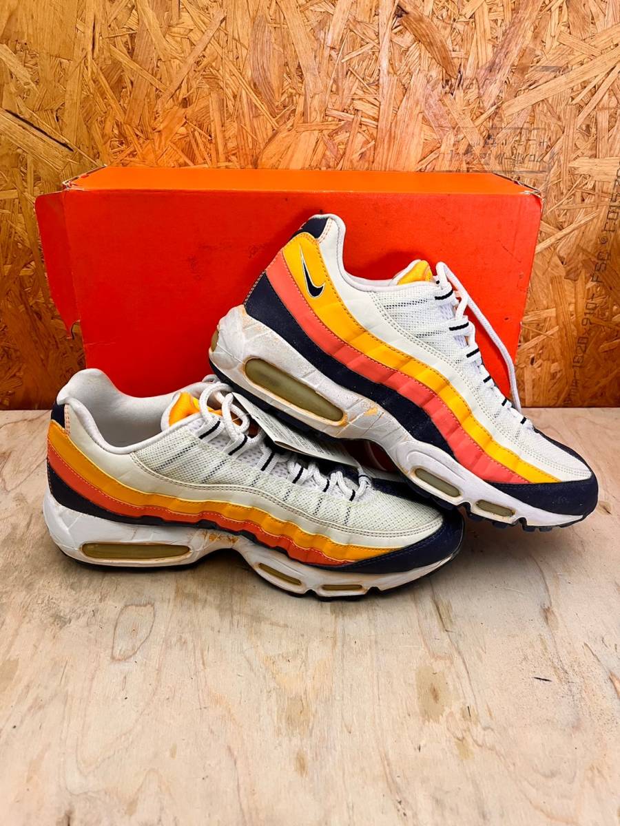 未使用 タグ付き 日本未発売? NIKE AIR MAX 95 28.5cm オレンジ ネイビー ホワイト　スニーカー シューズ　ナイキ　　SA0101_画像7