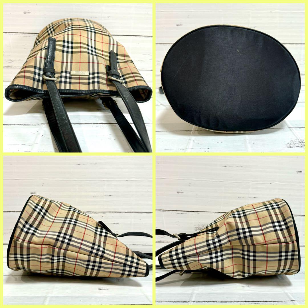 美品】BURBERRY バーバリー ブルーレーベル ノバチェック バケツ 美品】BURBERRY バーバリー ブルーレーベル ノバチェック バケツ