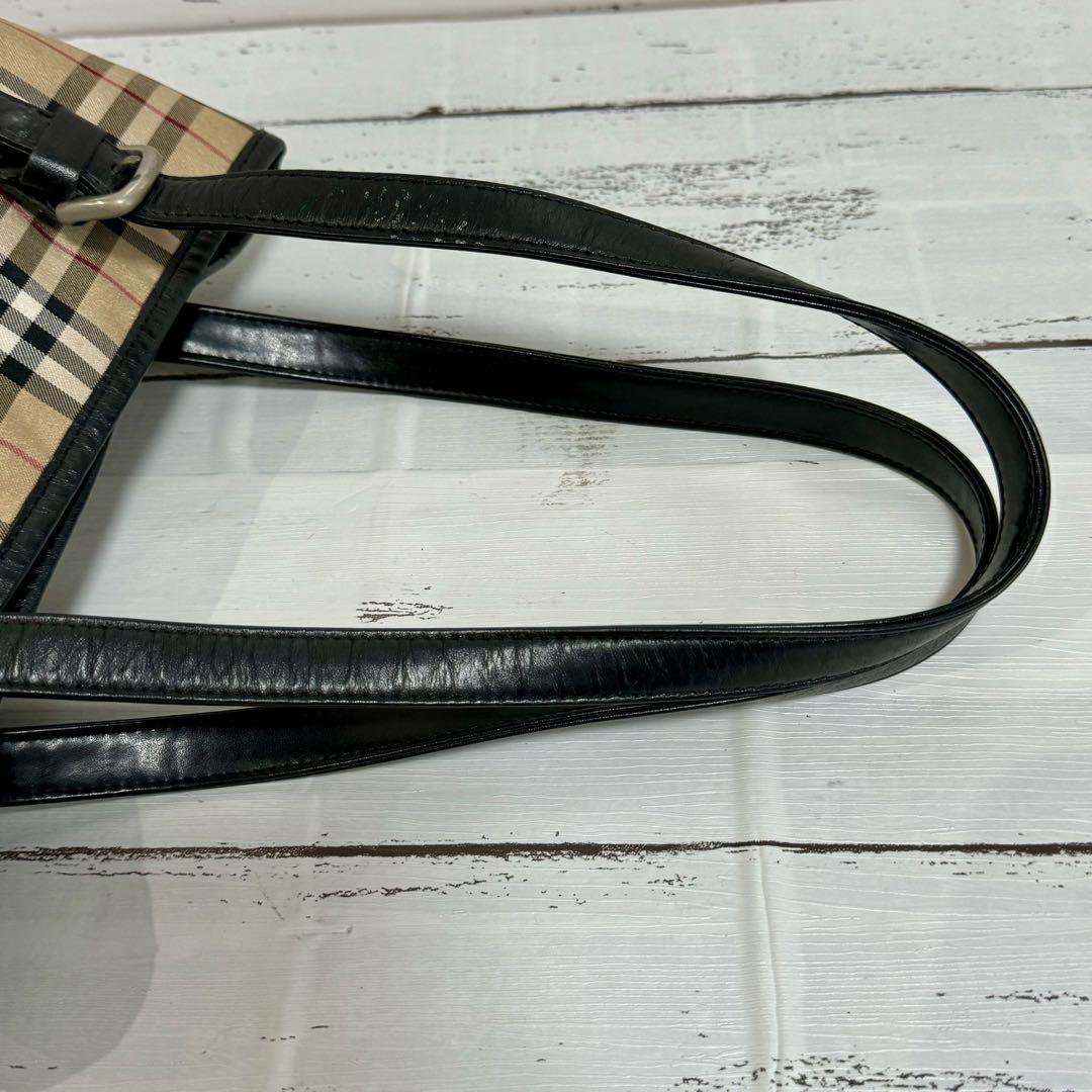美品】BURBERRY バーバリー ブルーレーベル ノバチェック バケツ 美品】BURBERRY バーバリー ブルーレーベル ノバチェック バケツ